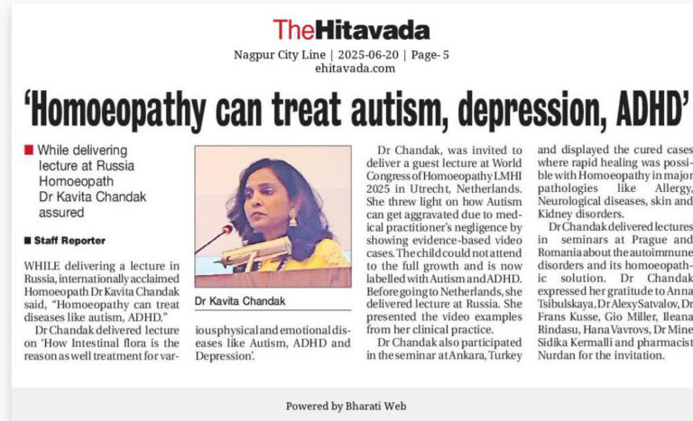Homeopathy works in Autism!